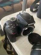 Nikon Digital Vision Camera in Canvas Case 18-55 mm Lens, 70-300,and an AF-5?Lens