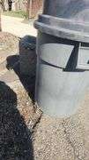 Outdoor Garbage Can - Stone Planter 13 x 21 in H
