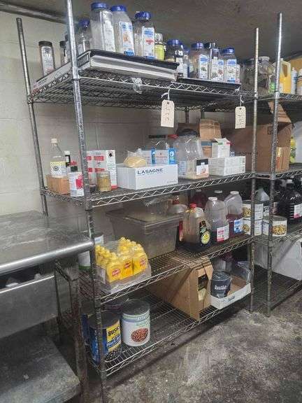 2 Shelves 72x48x20in Contents not Included Must be Removed After 4 on Removal Day