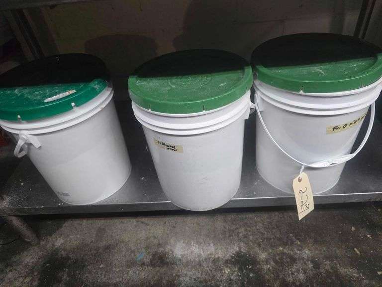 Buckets of Sugar and Flour