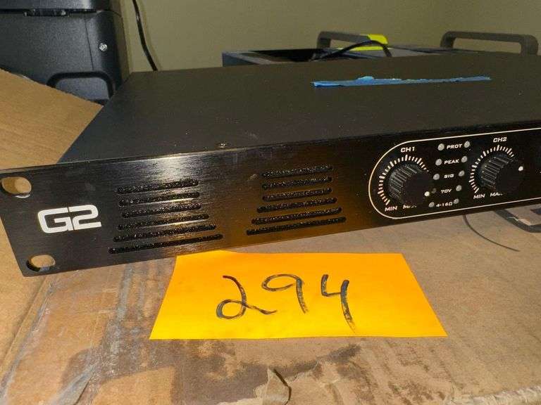 G2 Class-D Amplifier - Model G2-AN4120-D - Channels 1,2,3 Need Fixed