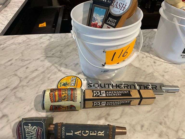 5 Beer Taps in a Plastic Bucket