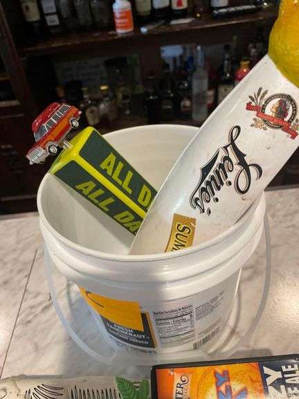 5 Beer Taps in a Plastic Bucket