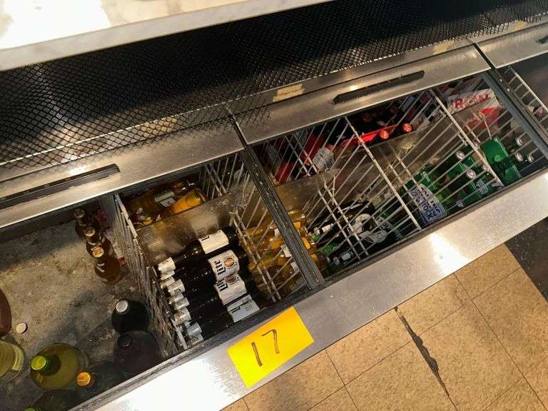 Beverage Air Refrigerated Undercounter Reach In Bottle Cooler - Model DW94-B - Serial No. 11506584 - 1PH - 95in x 27in x 35in - Located Behind Bar