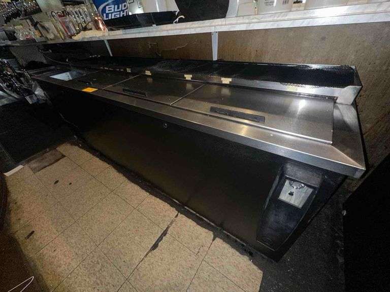 Beverage Air Refrigerated Undercounter Reach In Bottle Cooler - Model DW94-B - Serial No. 11506584 - 1PH - 95in x 27in x 35in - Located Behind Bar