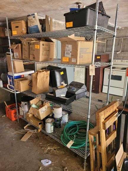 7x6x2ft Rack Contents not Included Must be Removed After 4 on Removal Day