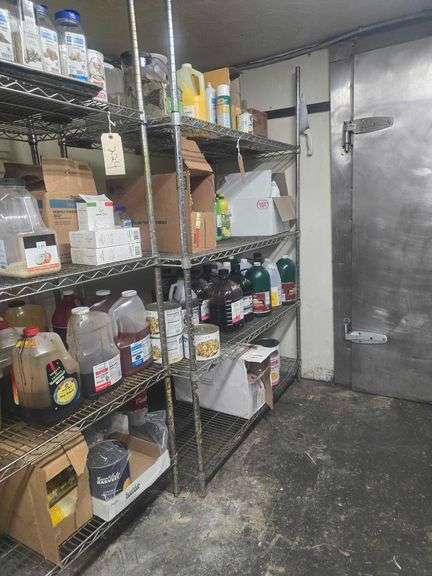 2 Shelves 72x48x20in Contents not Included Must be Removed After 4 on Removal Day
