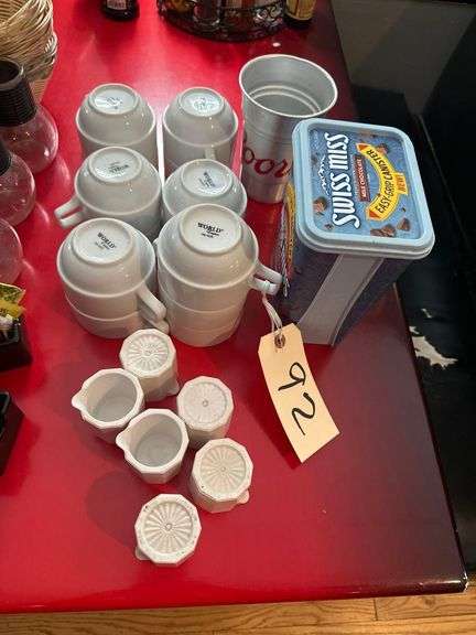 Coffee Cups - Baskets- Creamers - Cocoa