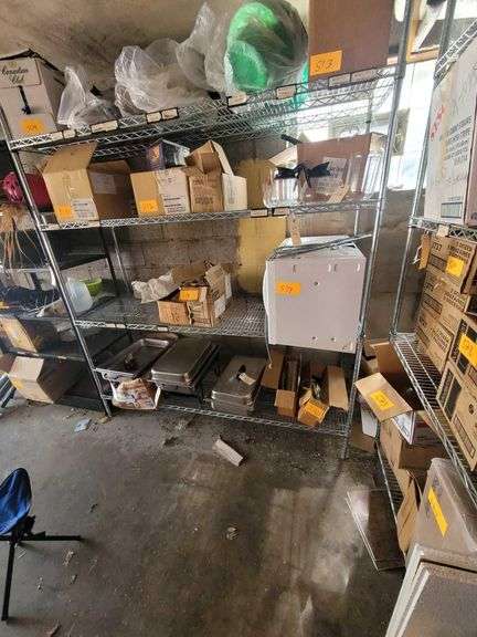 7x6x2ft Rack Contents not Included Must be Removed After 4 on Removal Day