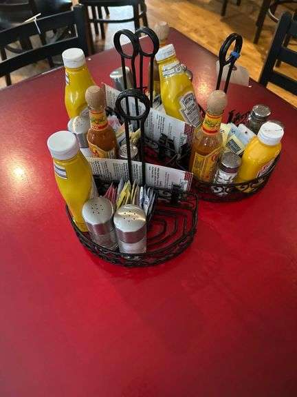 4- Condiment Displays Condiments Included