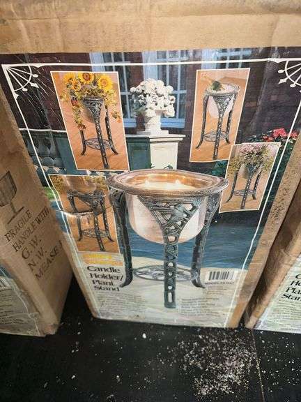 CASTMASTER Candle Holder Plant Stand NIB