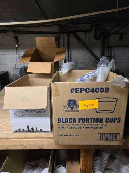 Various Sizes Portion Cups with Lids. More Lids Than Cups