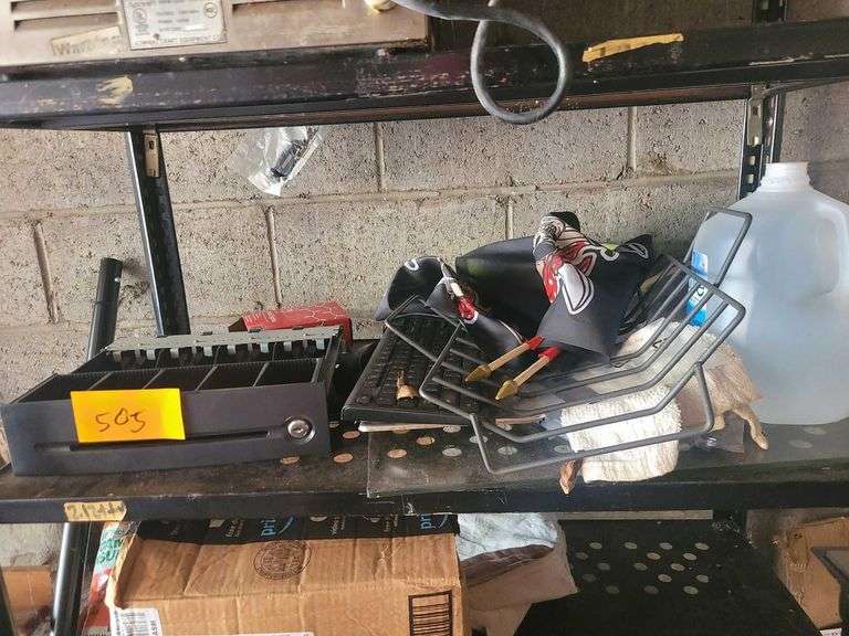 Cash Drawer - Keyboard - Rack - Pittsburgh Pirates Flags
