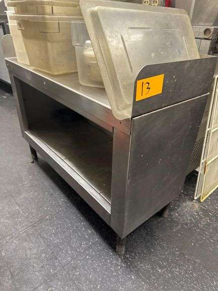 Stainless Steel Shelving Unit for Plates and Kitchenware - 40in x 17in x 31in