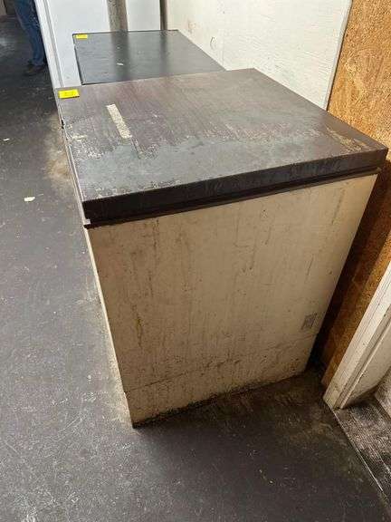 WHIRLPOOL Model # EH060FXK Chest Freezer 3ft. H. X 26 in. Square Located In Basement
