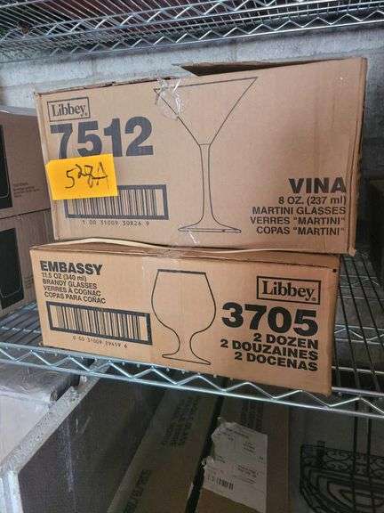 8oz Martini Glasses -:11.5 Brandy Glasses