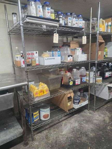 Contents on Shelf - Mustard - Beans - Various Sauces - Spices Shelf not Included