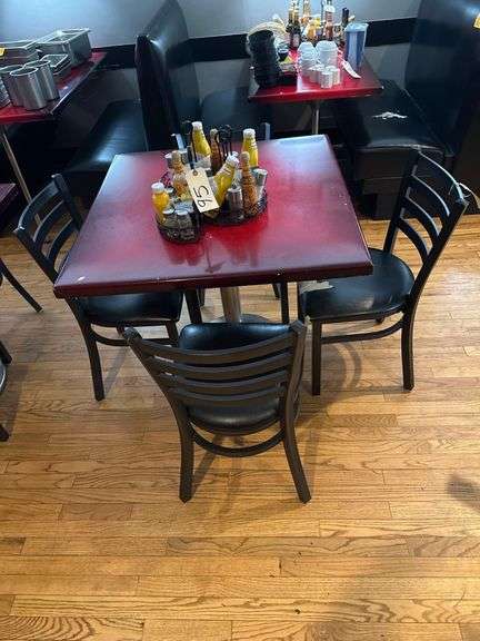 3 - Ft. Square Dining Table - 4- Chairs