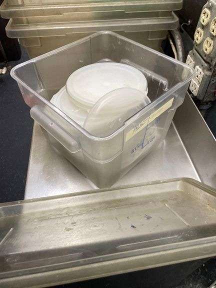 Plastic Storage Containers 18x12x8 Inches,6 Qt. containers