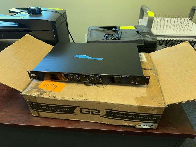 G2 Class-D Amplifier - Model G2-AN4120-D - Channels 1,2,3 Need Fixed