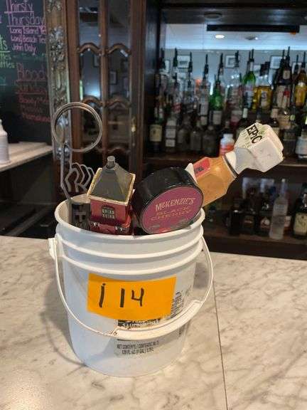 5 Beer Taps in a Plastic Bucket