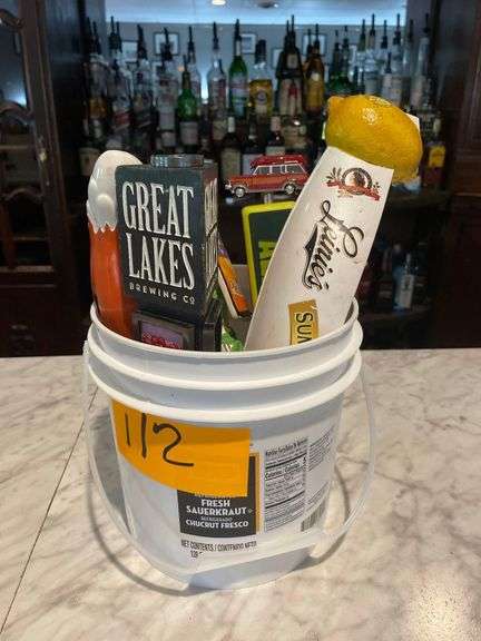5 Beer Taps in a Plastic Bucket