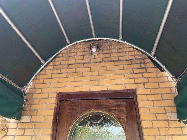 Outdoor Canopy's 2 Window 65x24x33 Inches Door is 65x45x161 Inches MUST Bring Proper Man Power and TOOLS