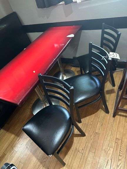 4Ft. L. Dining Table 3 Dining Chairs