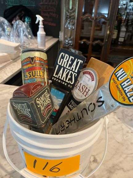 5 Beer Taps in a Plastic Bucket