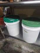 Buckets of Sugar and Flour