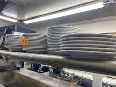 White Serving Plates 11 Inch Round with 13x10 Inch Plates