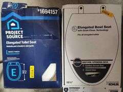 2 Round Toilet Seats - 2 Elongated Toilet Seats