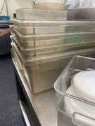 Plastic Storage Containers 18x12x8 Inches,6 Qt. containers