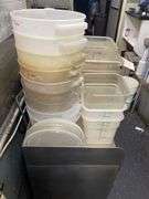 Plastic Storage Containers 18x12x8 Inches,6 Qt. containers