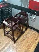 2 Wooden Highchairs 27in. H.