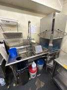 State Cleaning Solutions Commercial Dish Washing Machine w/ Stainless Steel Dish Table - 72in x 30in x 78in - Can Be Disassembled