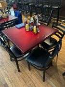 3 - Ft. Square Dining Table - 4 - Chairs