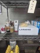 Contents on Shelf - Mustard - Beans - Various Sauces - Spices Shelf not Included