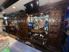 Decorative Ornate Back Bar - Can Be Disassembled