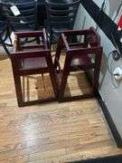 2 Wooden Highchairs 27in. H.