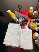 4 - Condiment Displays Condiments Included - Napkins - Tray