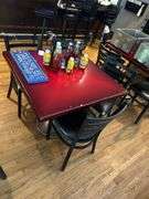 3 - Ft. Square Dining Table - 4 - Chairs