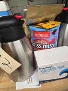 Miscellaneous, Including Paper Plates, Plastic Knives and Forks, Insulated Pitchers Moist Towelettes