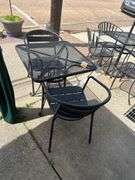 2ft. Square Steel Table With 2 Chairs