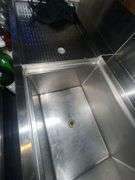Krowne Undercounter Bottle Station w/ Hand Sink, Ice Bin, and Drain - Model KR-23-W65 - 67in x 27in x 33in - Located Behind Bar