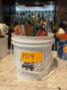 Plastic 9x9Inch Bucket with Approximately 8 Beer Taps