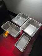 Rectangular Metal Food Containers Various Sizes. 2 in. - 4 in. and 6 in. Deep