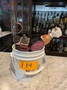 5 Beer Taps in a Plastic Bucket