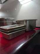 Rectangular Metal Food Containers Various Sizes. 2 in. - 4 in. and 6 in. Deep