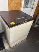 WHIRLPOOL Model # EH060FXK Chest Freezer 3ft. H. X 26 in. Square Located In Basement